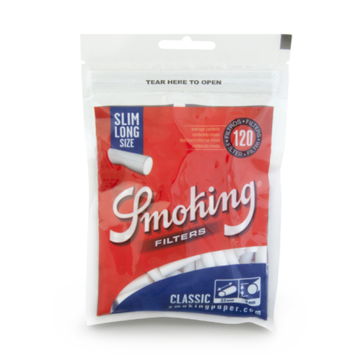 Фильтры для самокруток Smoking Slim Classic Long 120 шт
