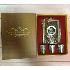 Набор с флягой 210 мл Книга охотника Герб Украины