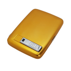Портсигар золотистый с USB-зажигалкой