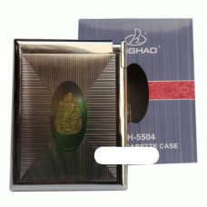 Портсигар металлический с зажигалкой