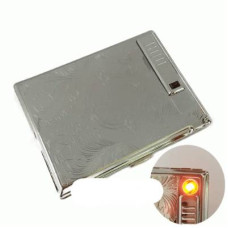 Портсигар металлический на 20 cигарет с USB-зажигалкой Pioneer