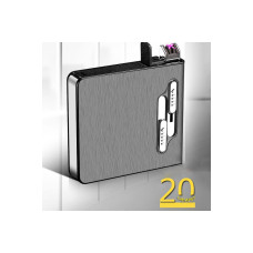 Портсигар на 20 cигарет с импульсной USB зажигалкой